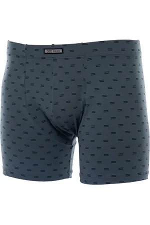 SET Heren boxershort microvezel - maat M - Metal - petrol