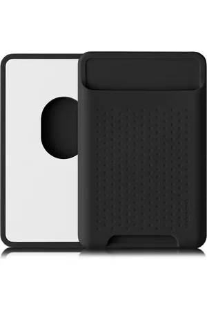 Merkloos Kaarthouder compatibel met Apple iPhone 16/15 / 14/13 / 12 Series - Magnetische pasjeshouder compatibel met MagSafe - Creditcardhouder in zwart