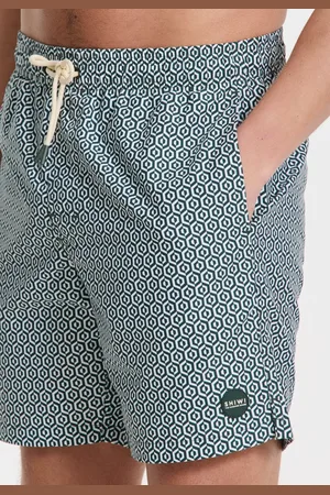 Shiwi Men Mike Swim Shorts 7 Inch Geo Tile Zwembroeken Heren -