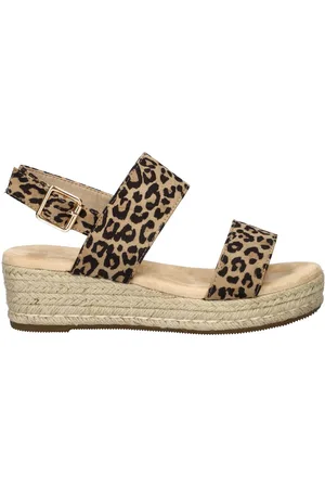 DOLCIS Dames sandaal - Beige zwart