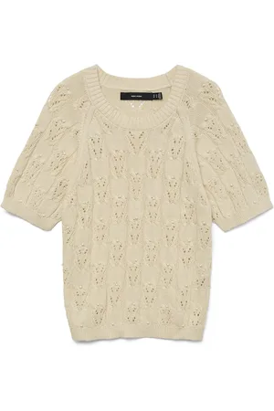 VERO MODA Trui Vmprecious 2/4 O-neck Pullover 10328198 Birch Dames