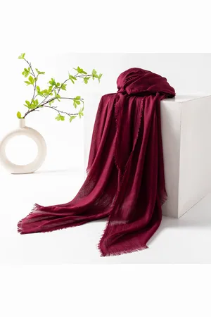Merkloos Dames zomersjaals, lente- en zomersjaals, effen kleuren, zonbescherming, omslagdoeken, damessjaals, hoofddoeken, grote lange lichtgewicht strandsjaal van gaas 74”×39”