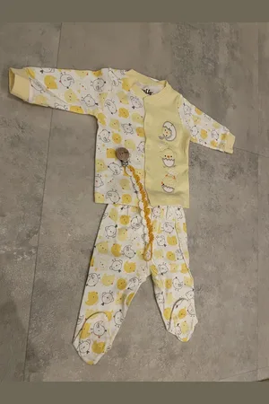 Civil Little chick pyjama jongens/meisjes met handgemaakte Speenkoord - Babykleding