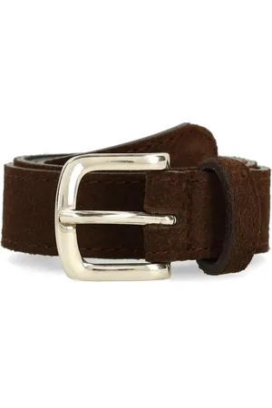 Manfield Dames - Donker bruine suède riem