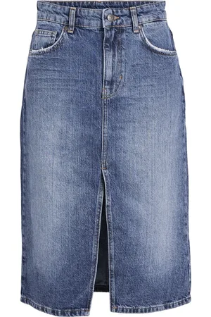 Object Object Objharlow Midi Denim Skirt Rokken Dames -