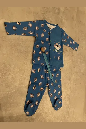 Civil Monkey - Baby pyjama met handgemaakte Speenkoord - Babykleding - Pyjama jongens - Aap