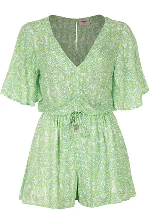 FREEBIRD Jumpsuit Aisha Wv Mojito Vis Lurex 25 2 1927 Paradise Green Dames