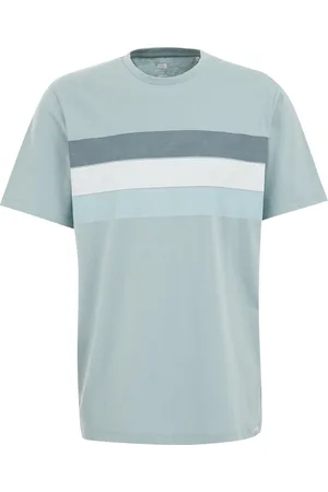 WE Fashion Heren T-shirt met opdruk