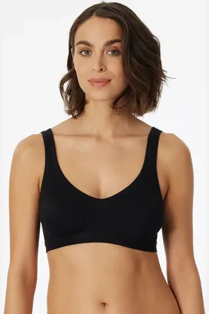 Schiesser 95/5 bralette (2-pack) - dames bustier met cups biologisch katoen