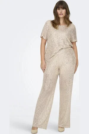 ONLY CARVIVIANA STRAIGHT SEQUINS PANT JRS - Dames - Leggings