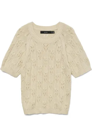 VERO MODA Trui Vmprecious 2/4 O-neck Pullover 10328198 Birch Dames