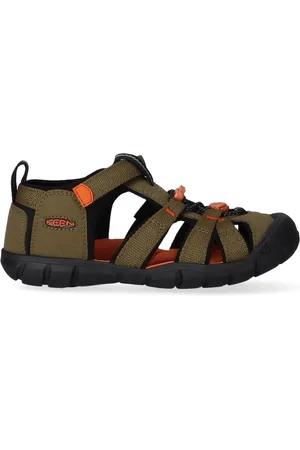 Keen Seacamp II CNX Younger Kids Sandalen Dark Olive/Gold Flame