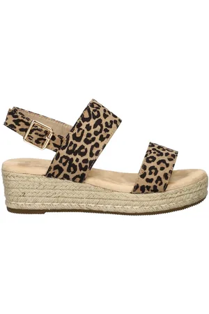 DOLCIS Dames sandaal - Beige zwart
