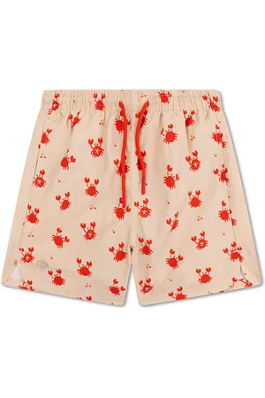 Swim Essentials | Beige/Rode Krabjes UV Zwembroek Jongens