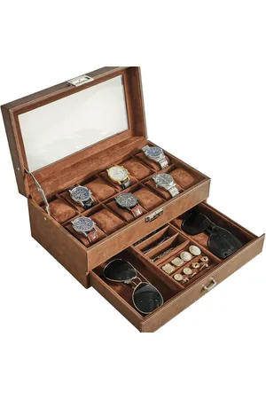 Merkloos Horlogekist - Horloge Box - Horlogedoos - Horlogekast - Watchwinder