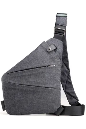 Merkloos Anti-diefstal reistas Kleine Messenger Bag Schoudertas Lichtgewicht rugzak Crossbodytas Heren Casual borsttas met enkele riem voor reizen Sport Wandelen Fietsen