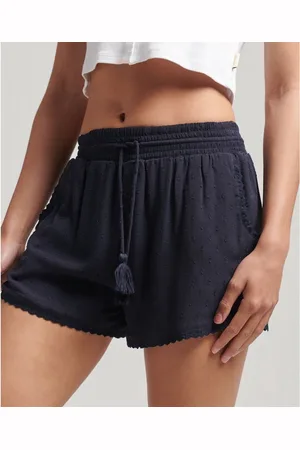 Superdry Vintage Beach Korte Broek Zwart XS Vrouw