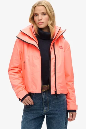 Superdry SD Windbreaker jas met capuchon en borduursel - Dames