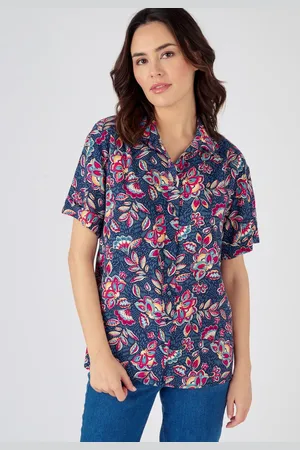Damart Blouse met bladmotief, Climatyl® - Dames - - 42