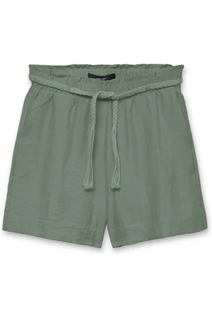 VERO MODA VMHEAVEN HW BELT SHORTS WVN GA - Dames - Bermuda shorts