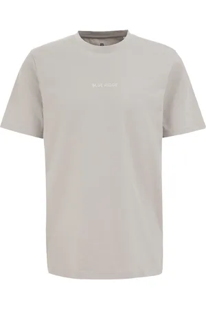 WE Fashion Heren T-shirt met opdruk