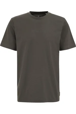 WE Fashion Heren T-shirt met opdruk