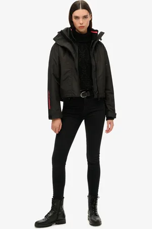Superdry SD Windbreaker jas met capuchon en borduursel - Dames