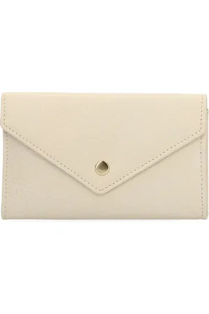 Manfield Dames - Off white leren portemonne