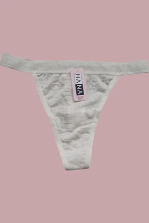 Merkloos String doorschijnend one size