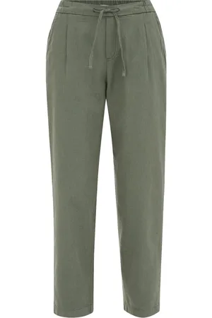 WE Fashion Dames pantalon van katoenmix