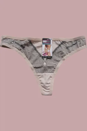 Merkloos String rits patroon S/M