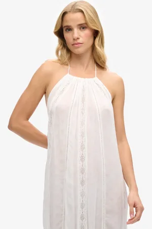 Superdry Midi-jurk met halternek - Dames - Jurken