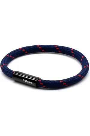 Galeara Design Armband dames touw - heren armbanden scheepstouw Galeara Riu met magnetische sluiting - Blauw 20.5cm