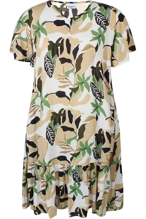 Zhenzi Jurk Lyda print V hals