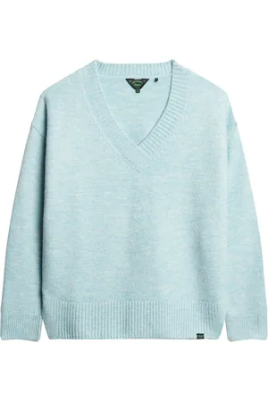 Superdry Oversized trui met V-hals - Dames - Sweaters
