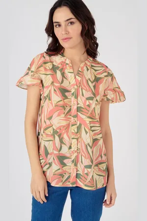Damart Blouse in bedrukte crêpe met stretch, gerecycleerde vezels* - Dames - - 42