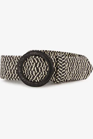 Scapino Gevlochten dames riem zwart beige