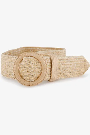 Scapino Gevlochten dames riem beige