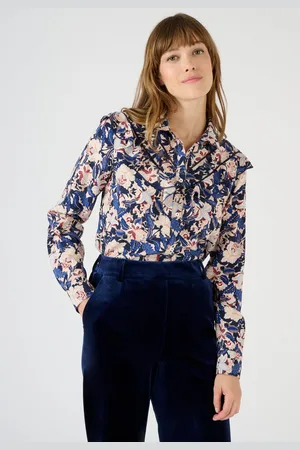 Damart Blouse met volants in zuivere viscose, Lenzing(TM) EcoVero(TM)* - Dames - - 46