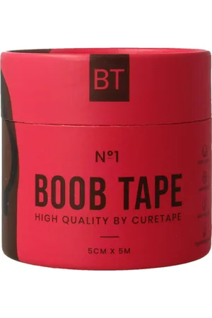 Merkloos No1 - Fashion Tape – Plak BH – Borst tape - Black - Boob Tape met Nipple Covers