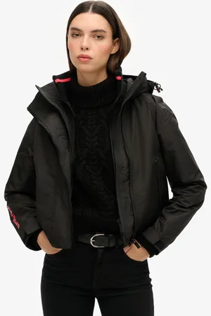 Superdry SD Windbreaker jas met capuchon en borduursel - Dames