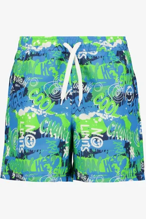 Osaga Jongens zwemshort met graffiti print - - Zwembroek
