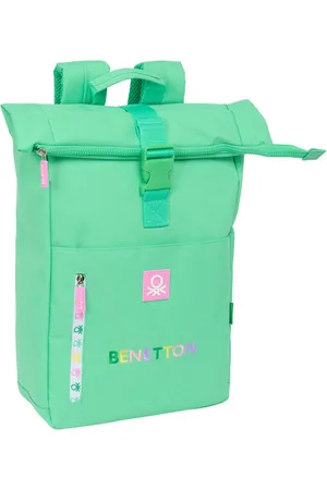 Benetton Casual Rugtas Mint Groen