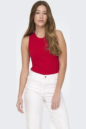 JDY Jacqueline de Yong Top aya Tank Top Knt Noos 15287501 Ski Patrol Dames