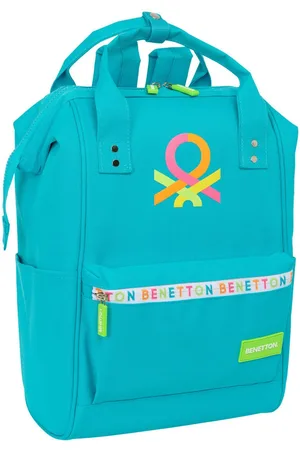 Benetton Casual Rugtas Blauw