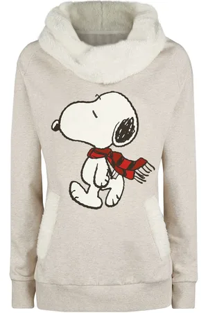 Peanuts Snoopy Winter Sweatshirts beige gemêleerd M Dames