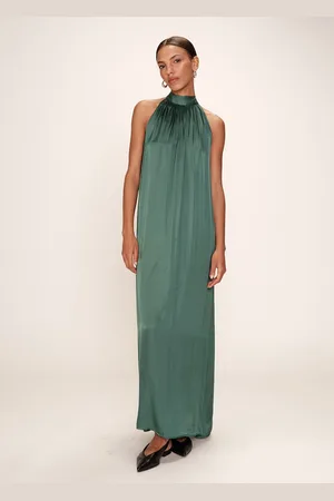 Grace & Mila Rose Maxi-jurk satijn halter