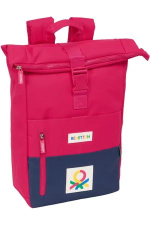 Benetton Casual Rugtas Cherry Kers Marineblauw