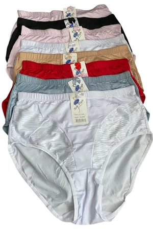 Merkloos Dames hoge slips 8 pack XXL