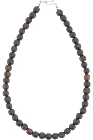 Behave – Houten kralenketting – Nikkelvrij – 50 cm – Geschenkzakje